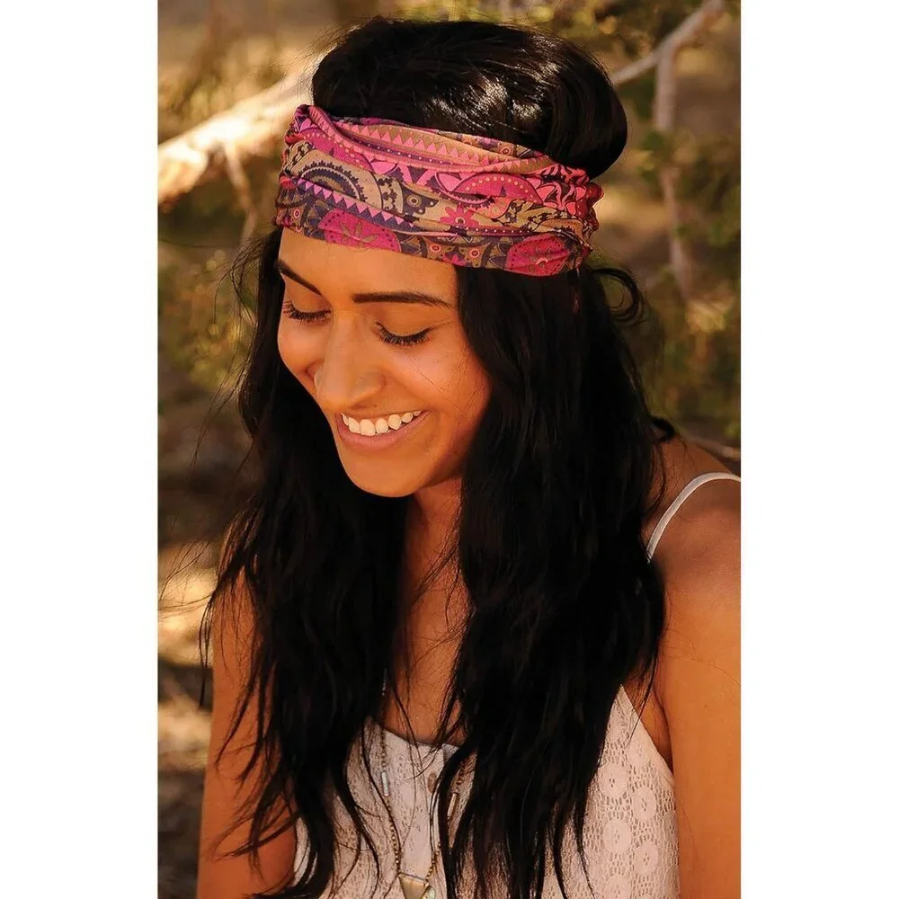 Wide Polyester Headband Galaxy Hair Accessory for Women Multi-use and Stylish
